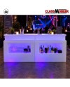 Bar comptoir lumineux LED RGBW 120 cm sans fil