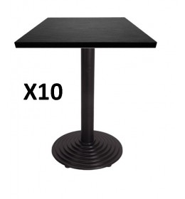 lot de 10 tables 60x60