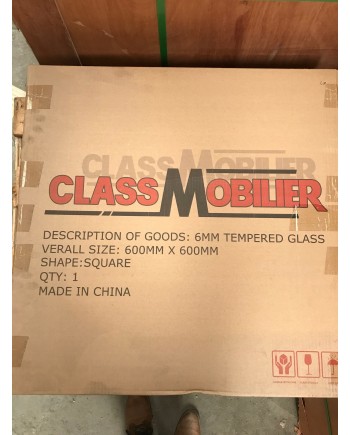 PLATEAU VERRE SECURIT 600mmx600mm