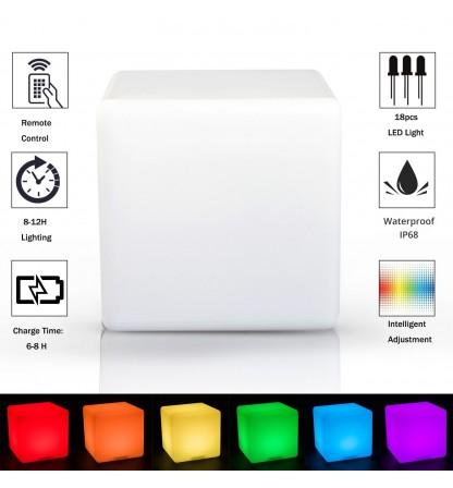 cube lumineux 50x50x50