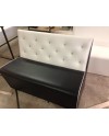 Banquette chicha avec bouton sur mesure