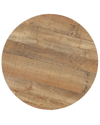 Table basse JOLYNE H42 Ø60 cm - CHR & espace d'accueil - Plateau Mélaminé & Structure Métal Noir