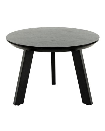 Table basse JOLYNE H42 Ø60 cm - CHR & espace d'accueil - Plateau Mélaminé & Structure Métal Noir
