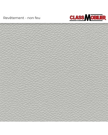 Chauffeuse d'angle 90° - Non Feu M2 - Simili Cuir Gris Grainé