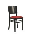 Chaise bistrot en bois assise rembourré