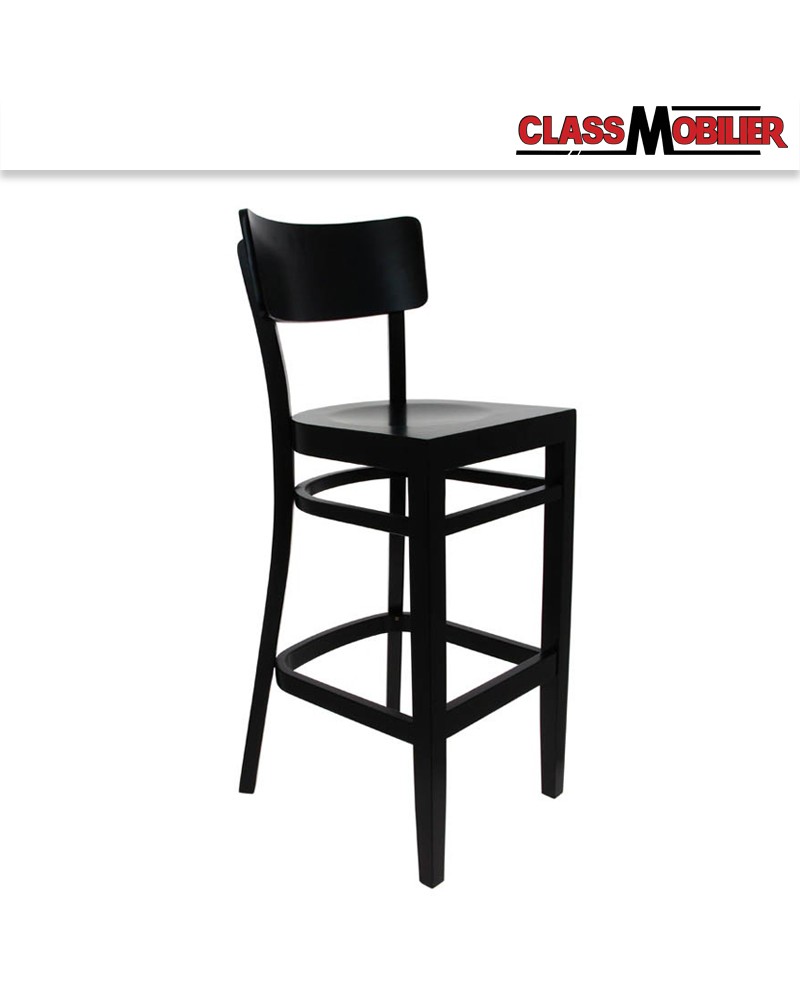 Chaise haute Bastia en Hêtre Wengé - Hauteur 108 cm