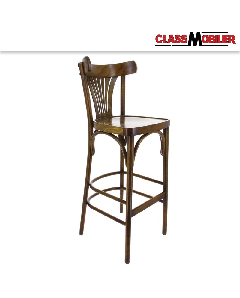 Chaise haute New Orleans en hêtre cérusé foncé