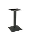 Pied de table en acier noir base carree pyramidale 2 personnes