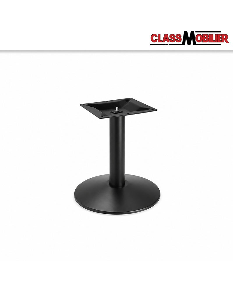 Pied table basse en inox noir - hauteur 53 cm