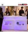 Comptoir pour salon professionnel lumineux LED 120 cm